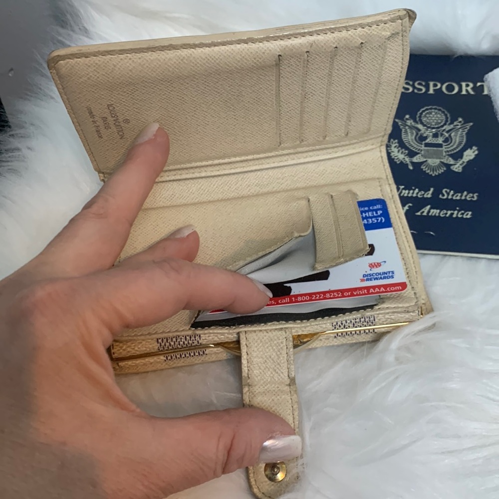 2006 authentic Louis Vuitton Damier Azur (DA) kisslock wallet French purse - Picture 10 of 16